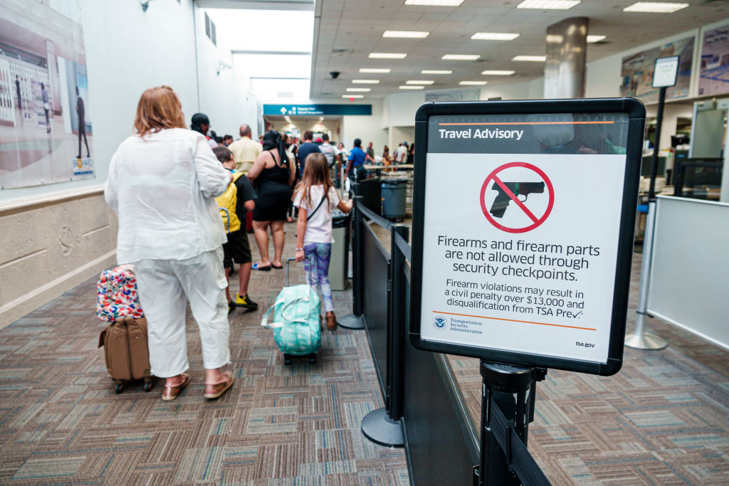 A TSA checkpoint.