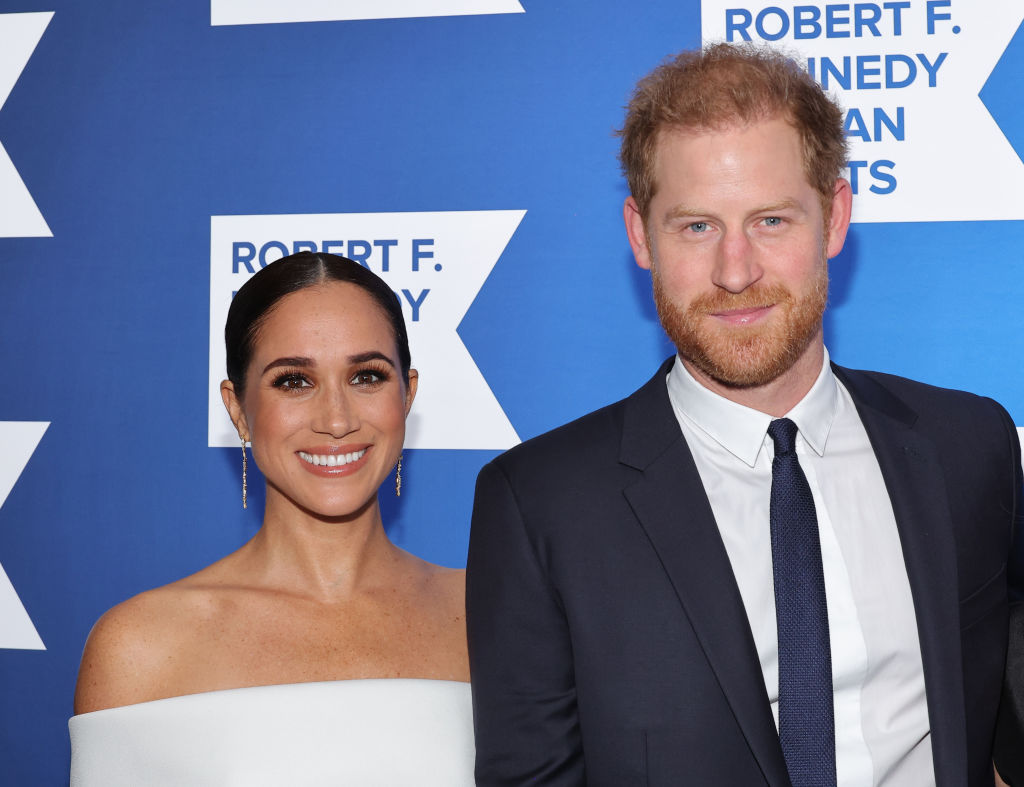 Prince Harry and Meghan Markle at the 2022 Robert F. Kennedy Human Rights Ripple of Hope Gala