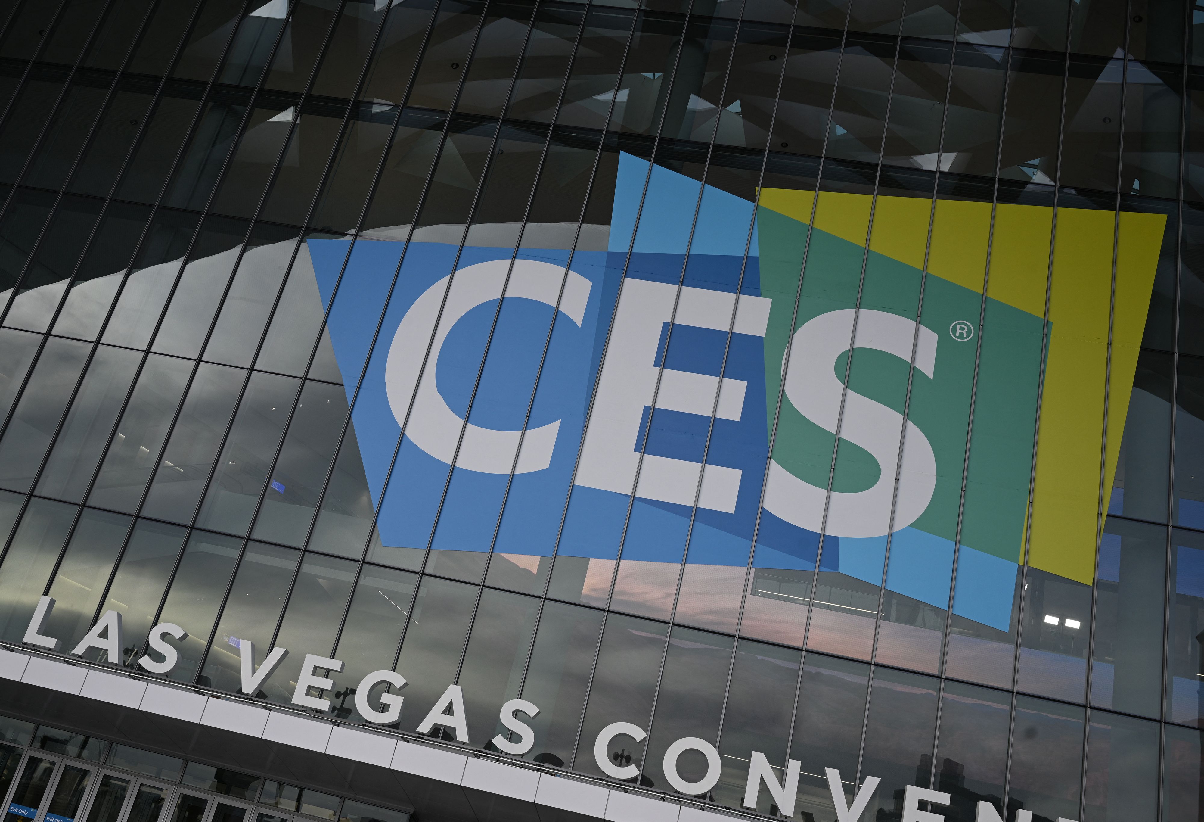 The exterior of the CES 2023 convention center