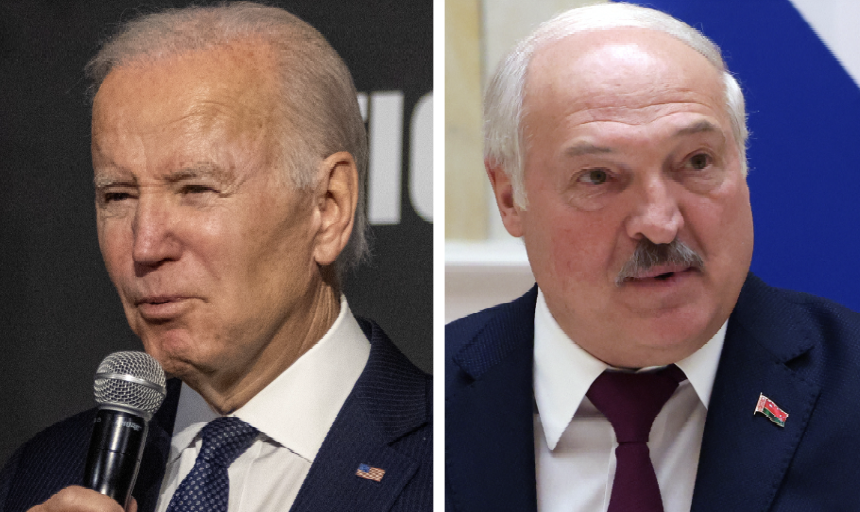 President Biden and Belarusian President Lukashenko.