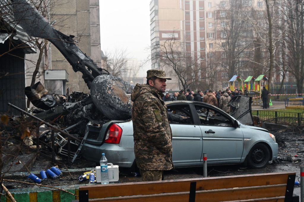 Helicopter crash near Kyiv that killed interior minister, children