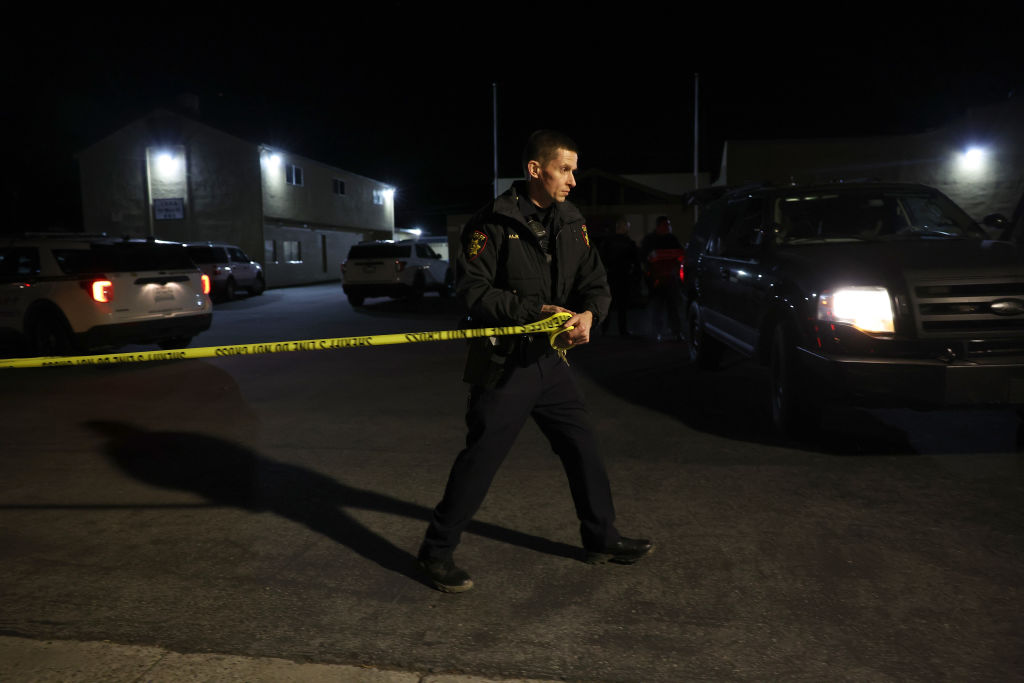 Police at homicide scene in Half Moon Bay, California