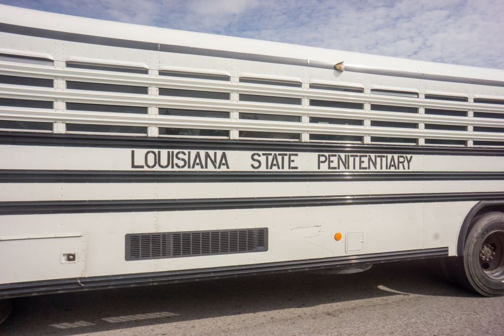 Louisiana State Penitentiary bus