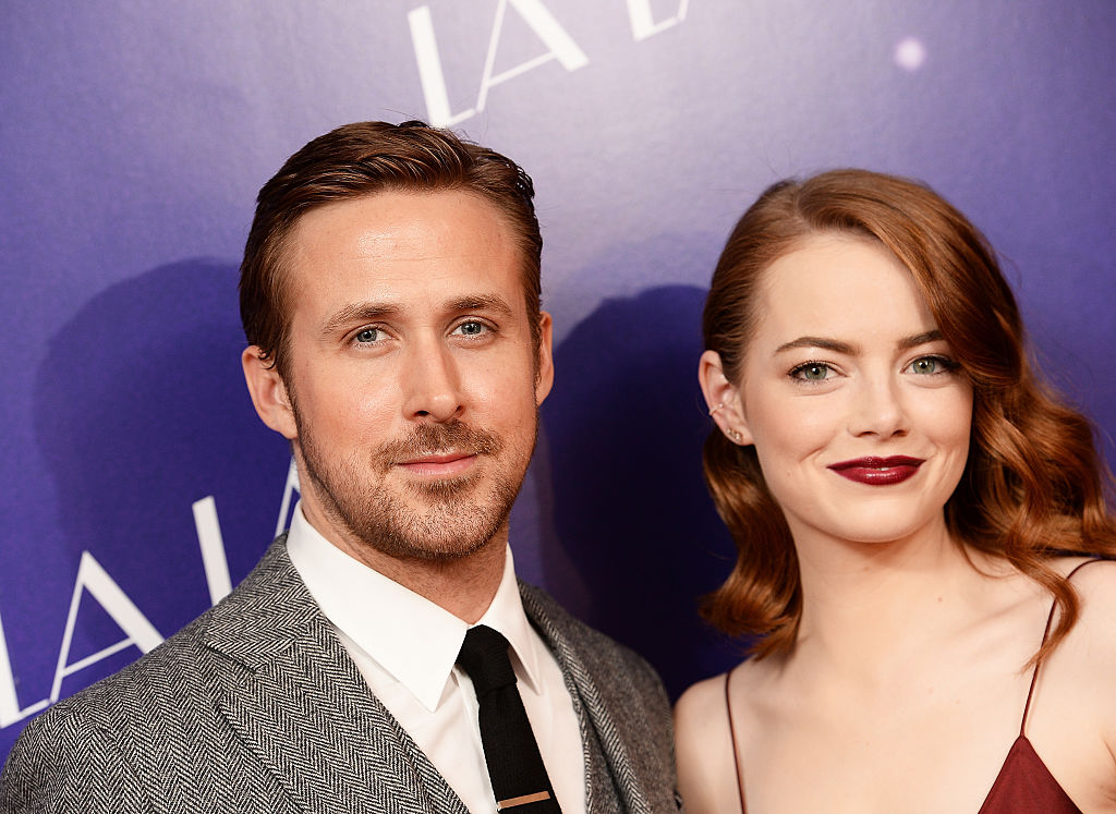 Ryan Gosling and Emma Stone at a La La Land screening