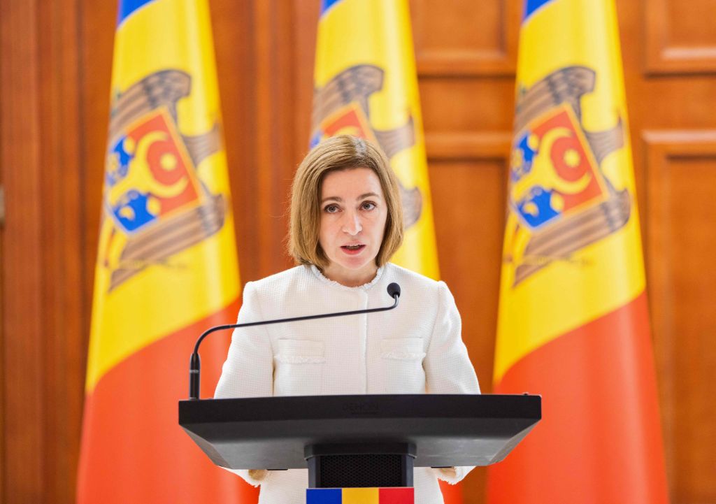 Moldovan President Maia Sandu.