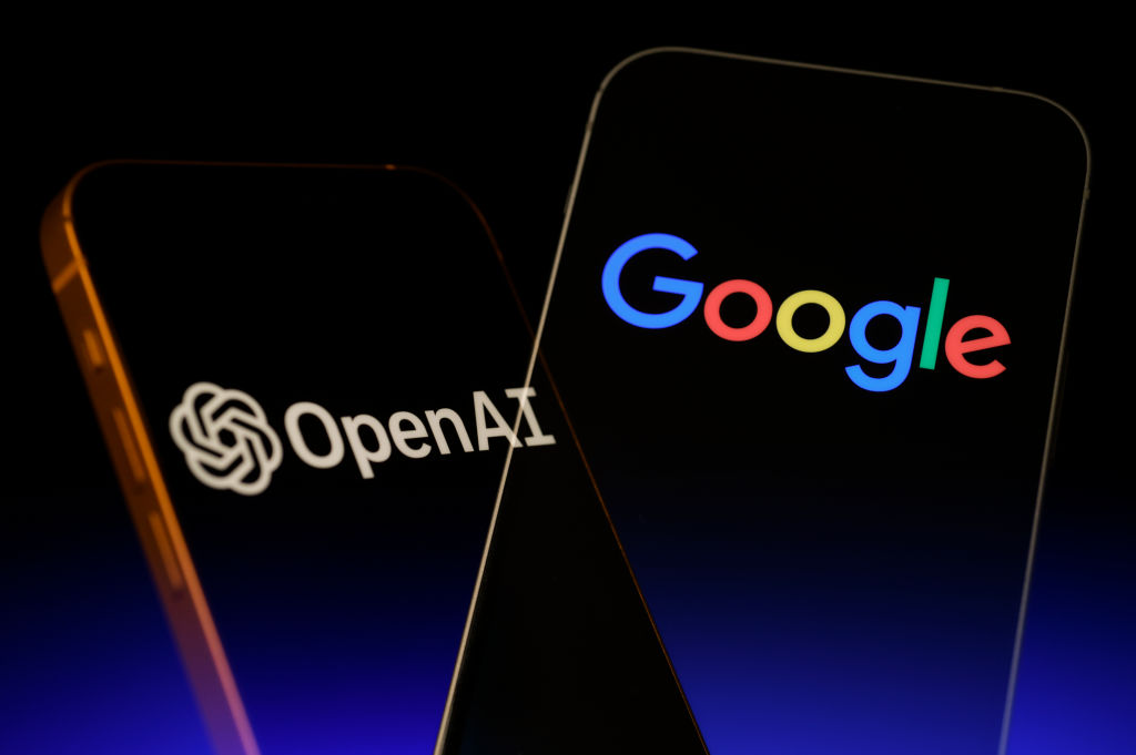 Google and OpenAI logo.