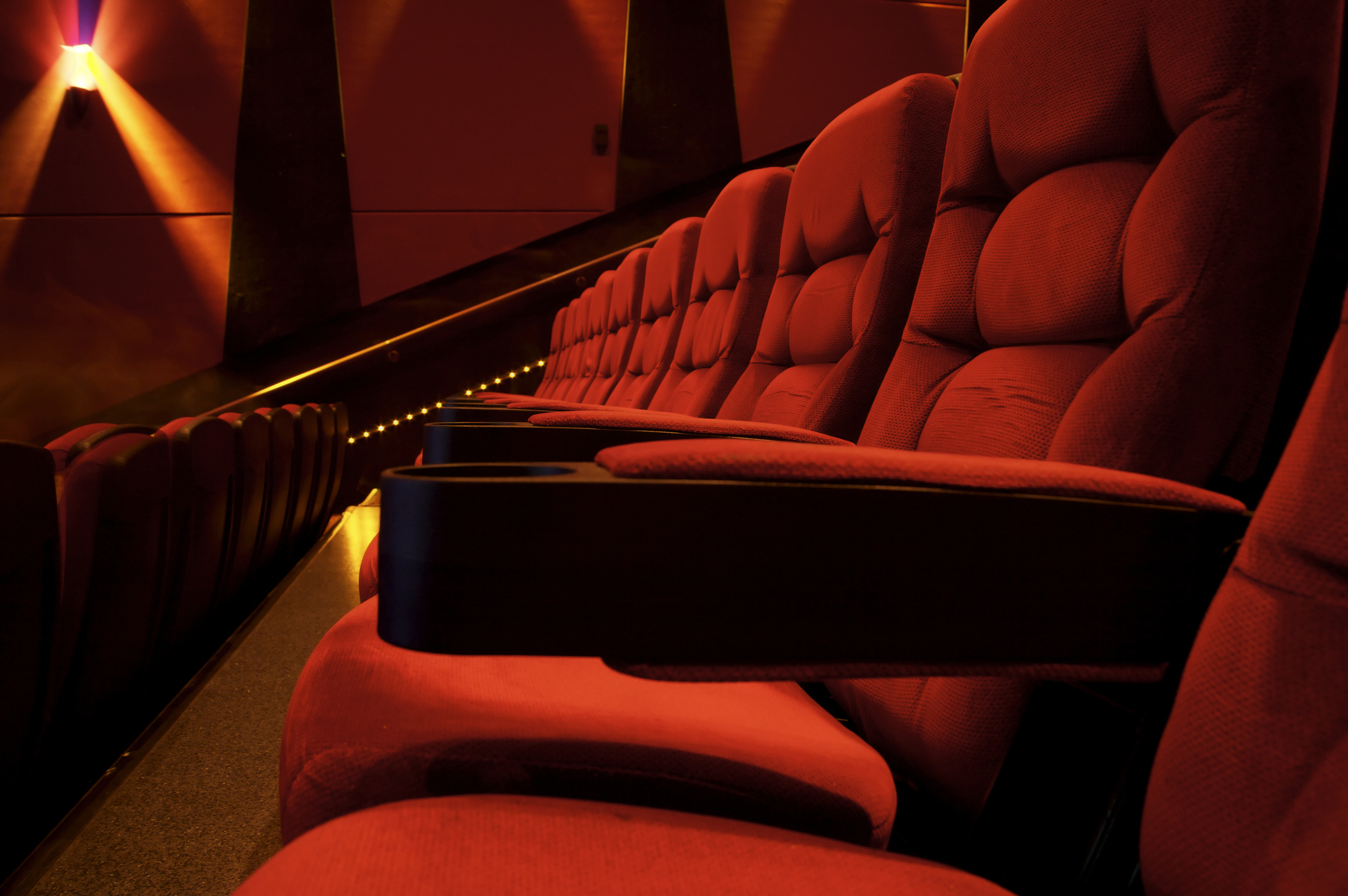 Movie theater seats. 