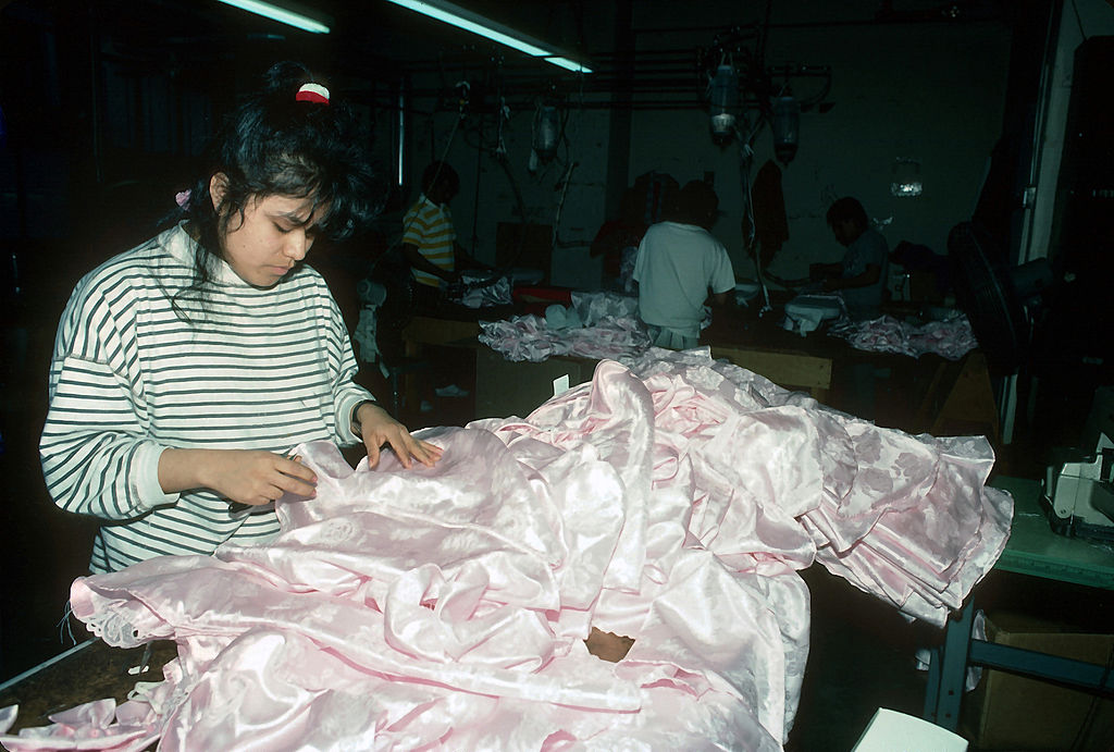 Sweatshop in Queens, 1990