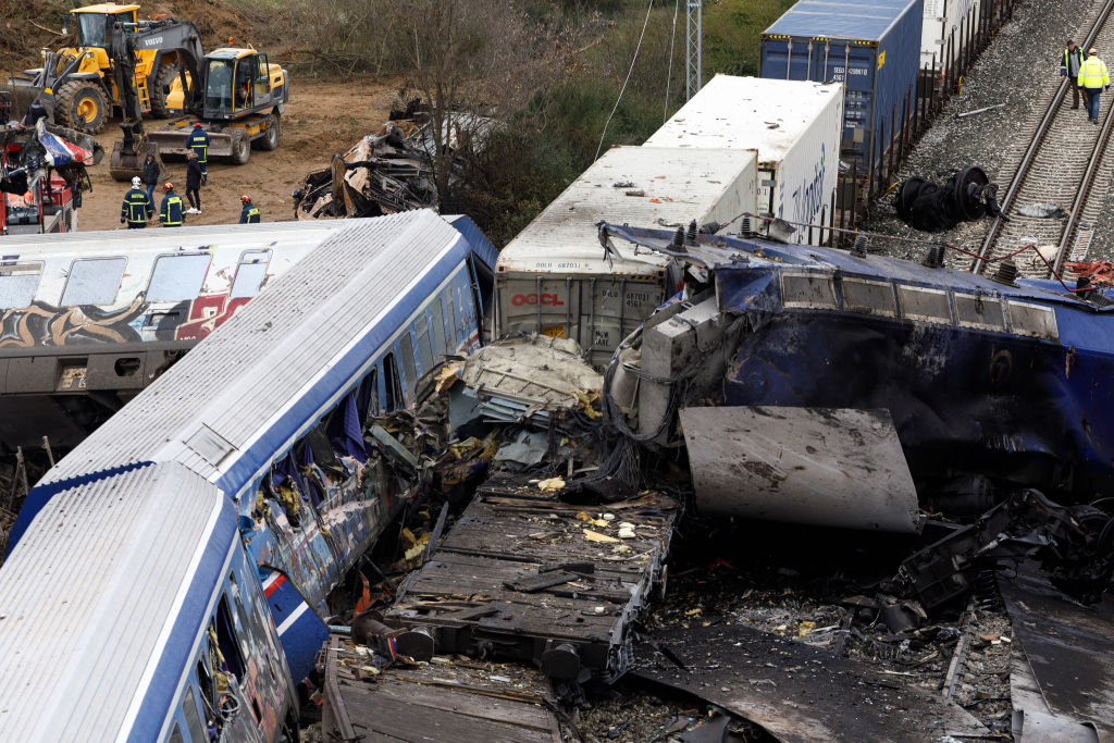 The aftermath of a deadly train crash in Greece. 