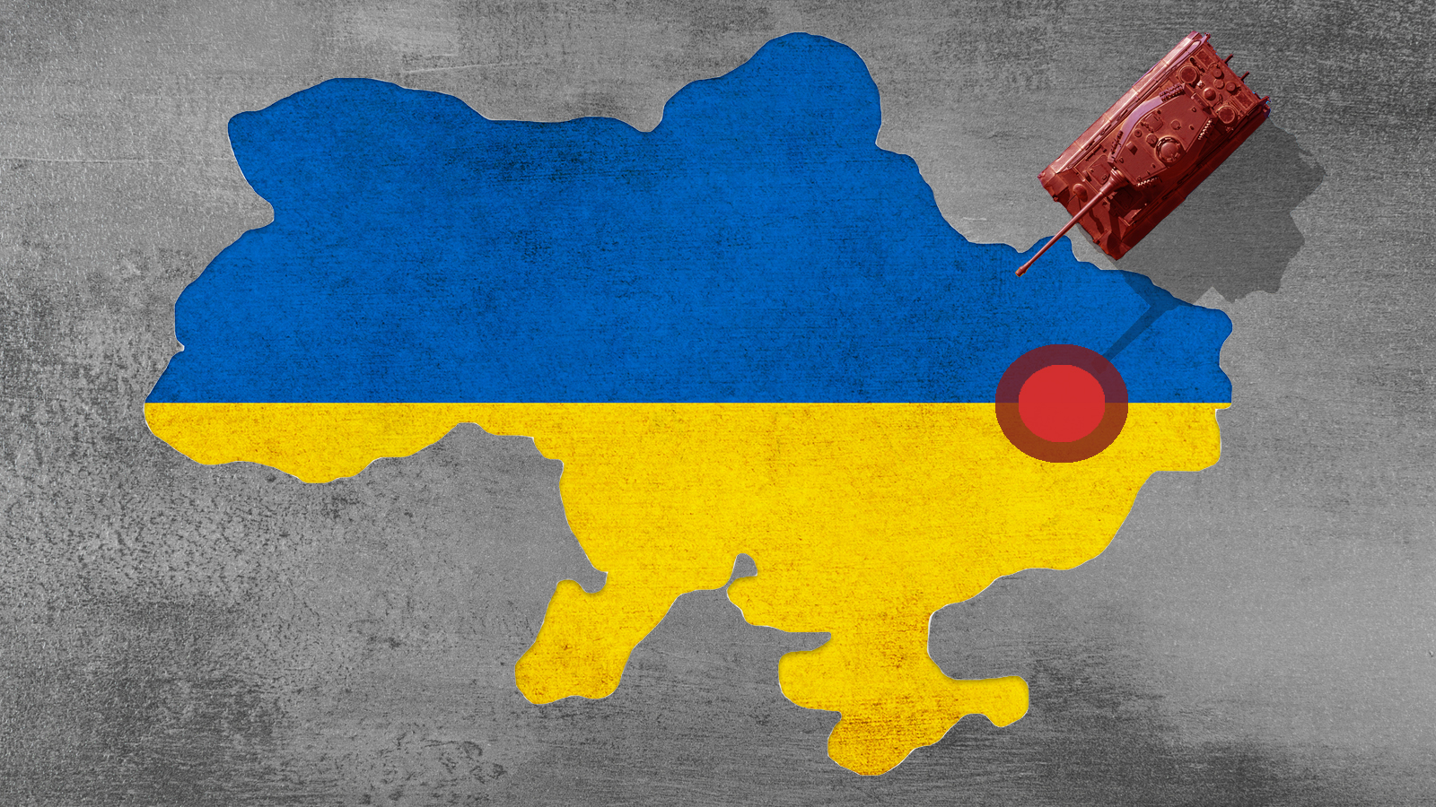 Ukraine country outline.