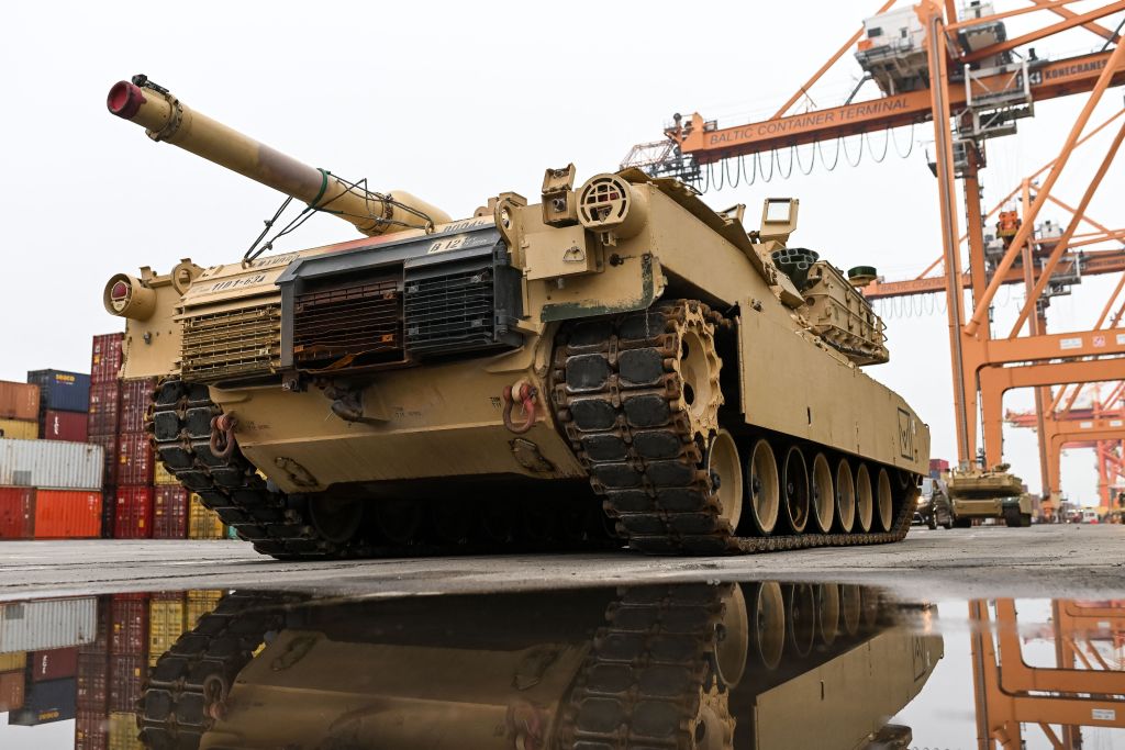 Abrams M1A2 tank in Poland
