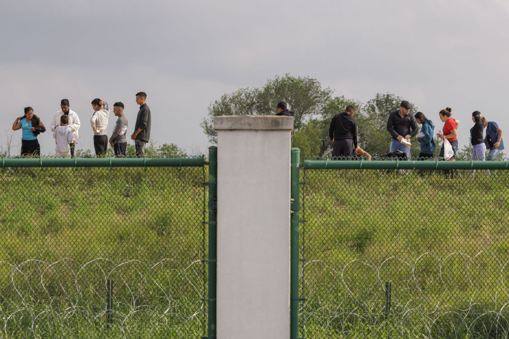 Migrants at border.