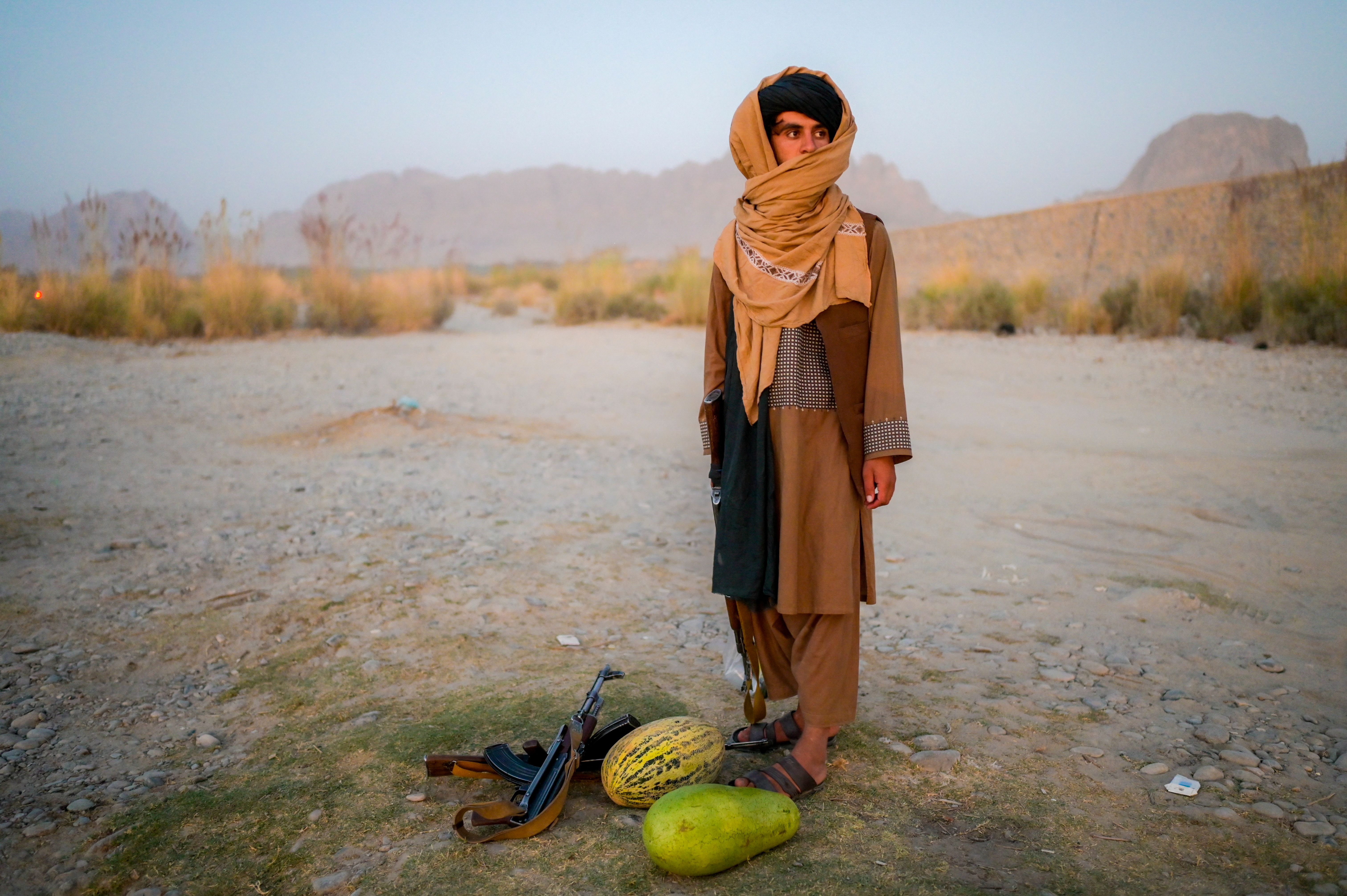 A Taliban fighter.