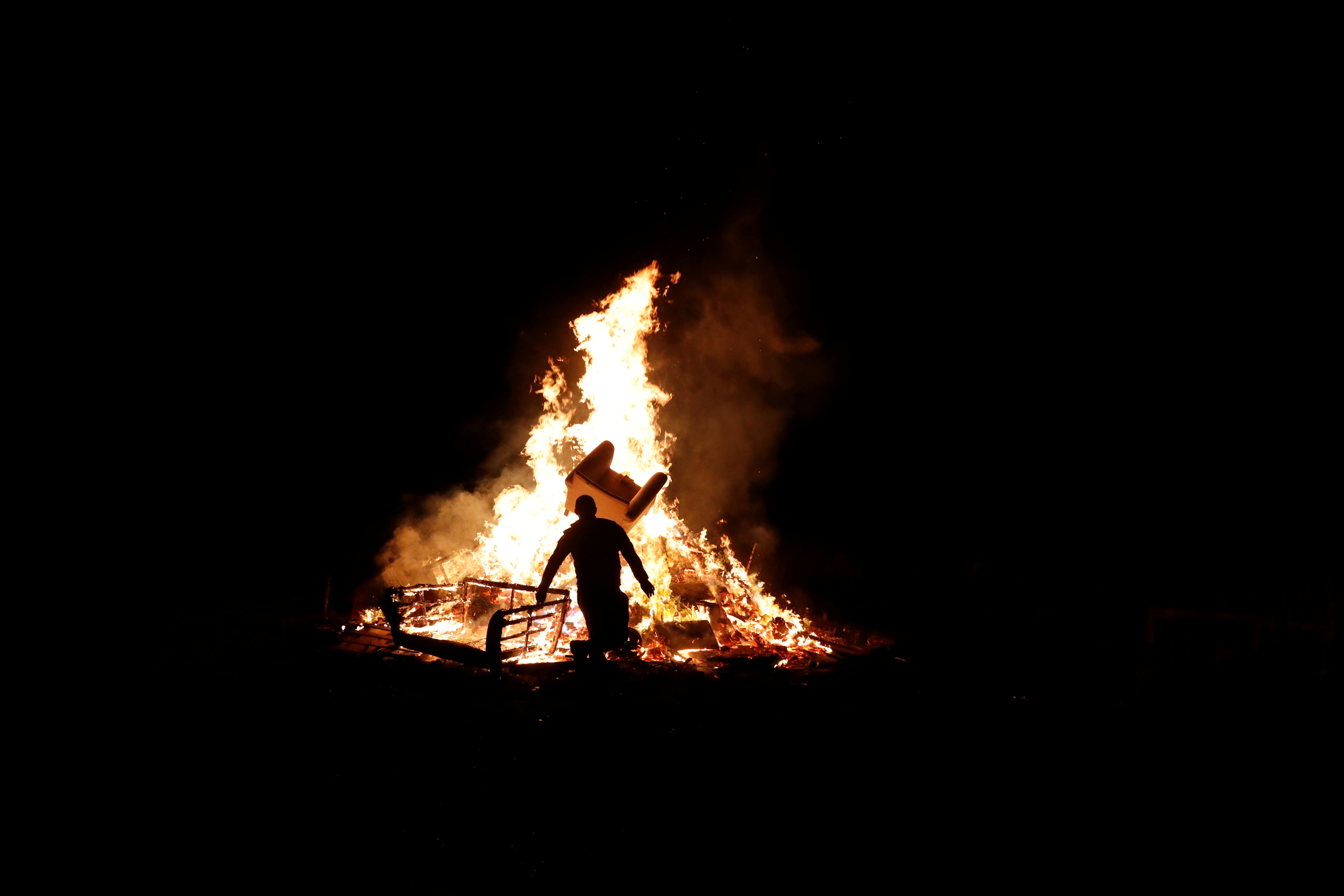 A bonfire.