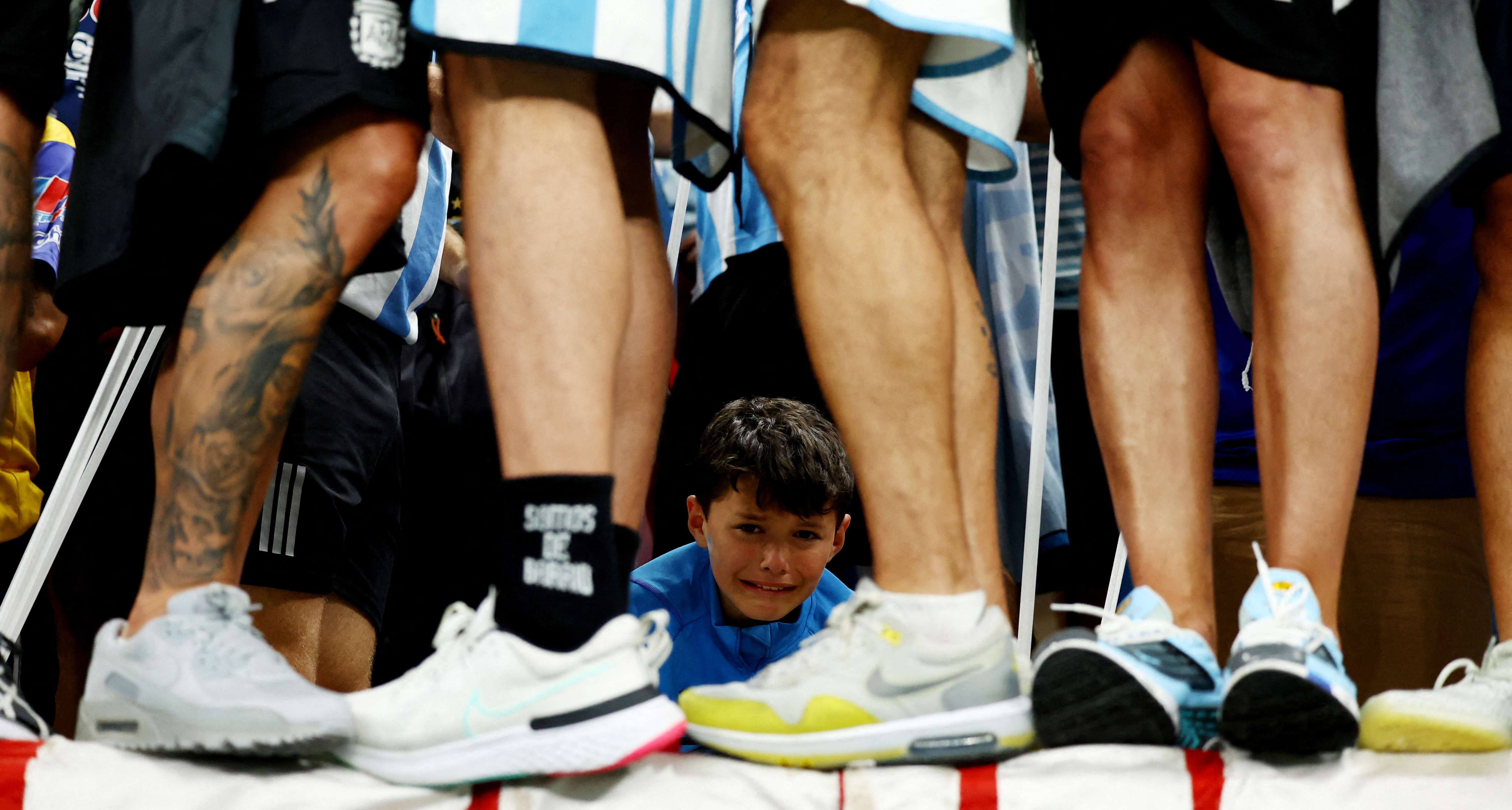 A young Argentina fan.