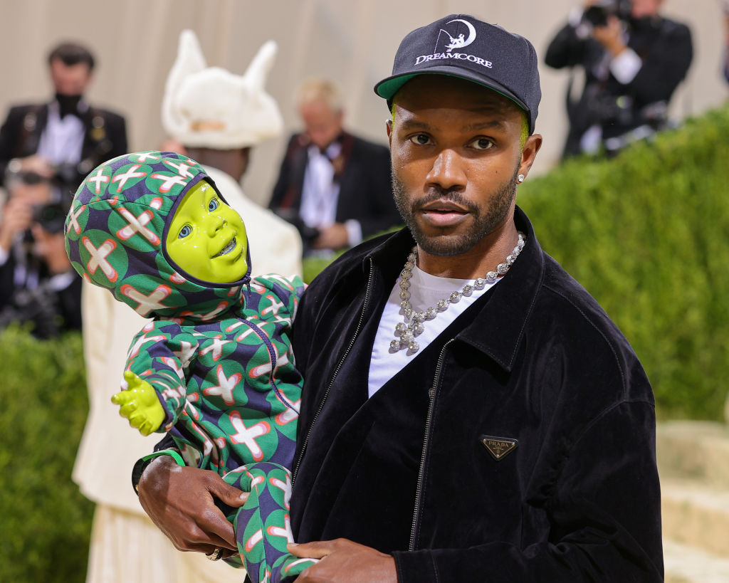 Frank Ocean and his robot baby.