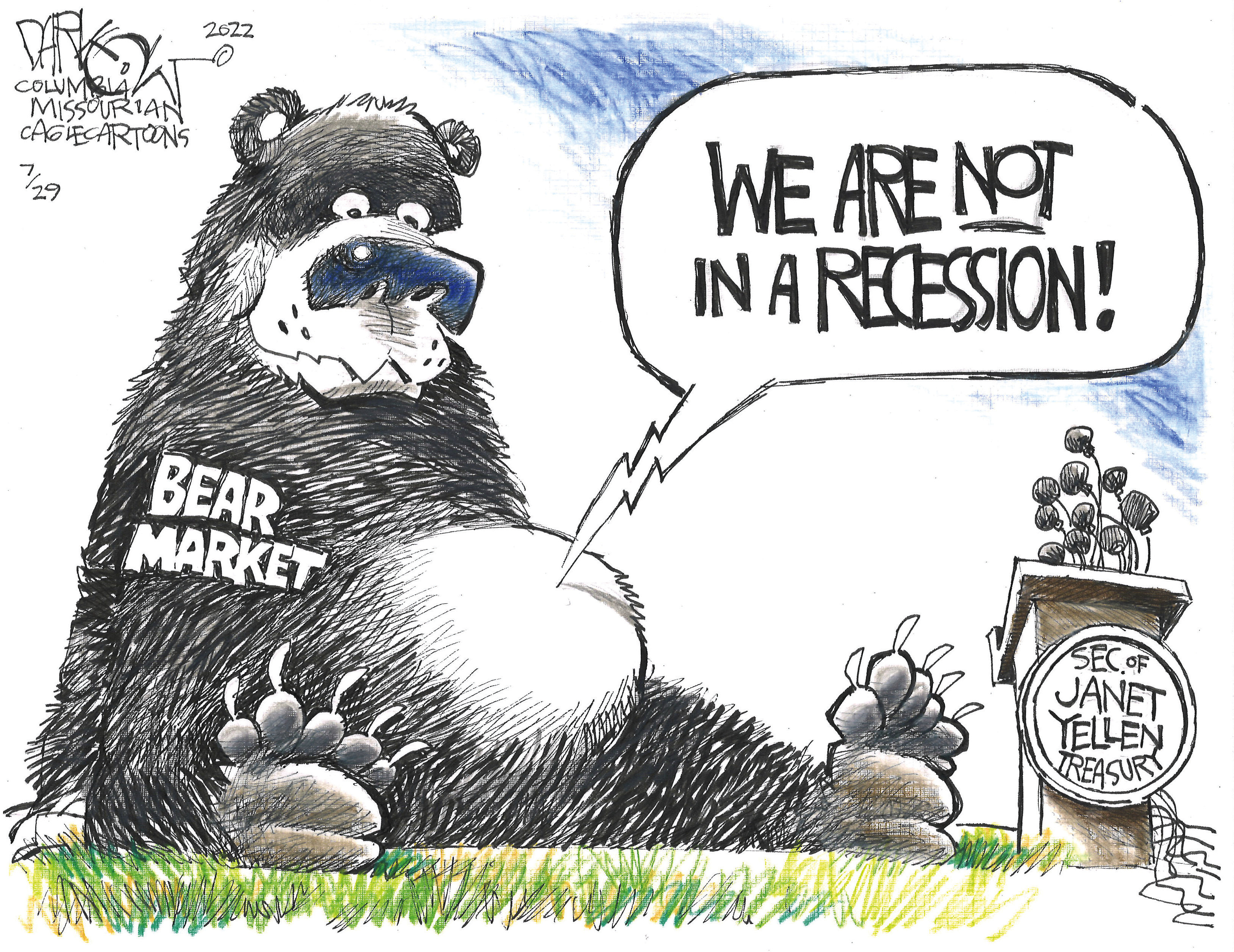 The bear is not a recession?