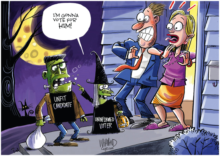7 terrifyingly funny cartoons about America's spooky political season | The  Week