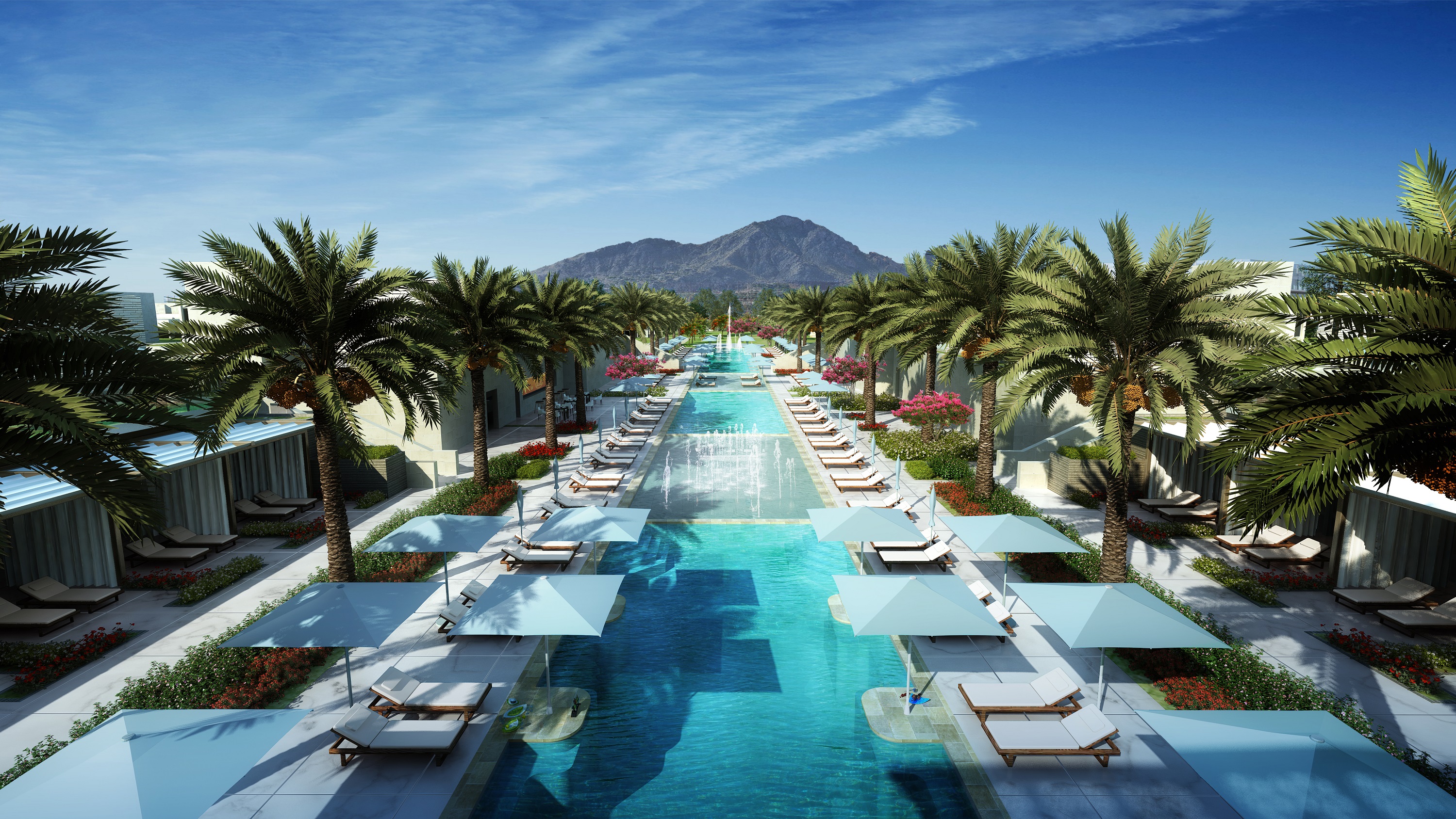 The new pool at the Ritz-Carlton Paradise Valley.
