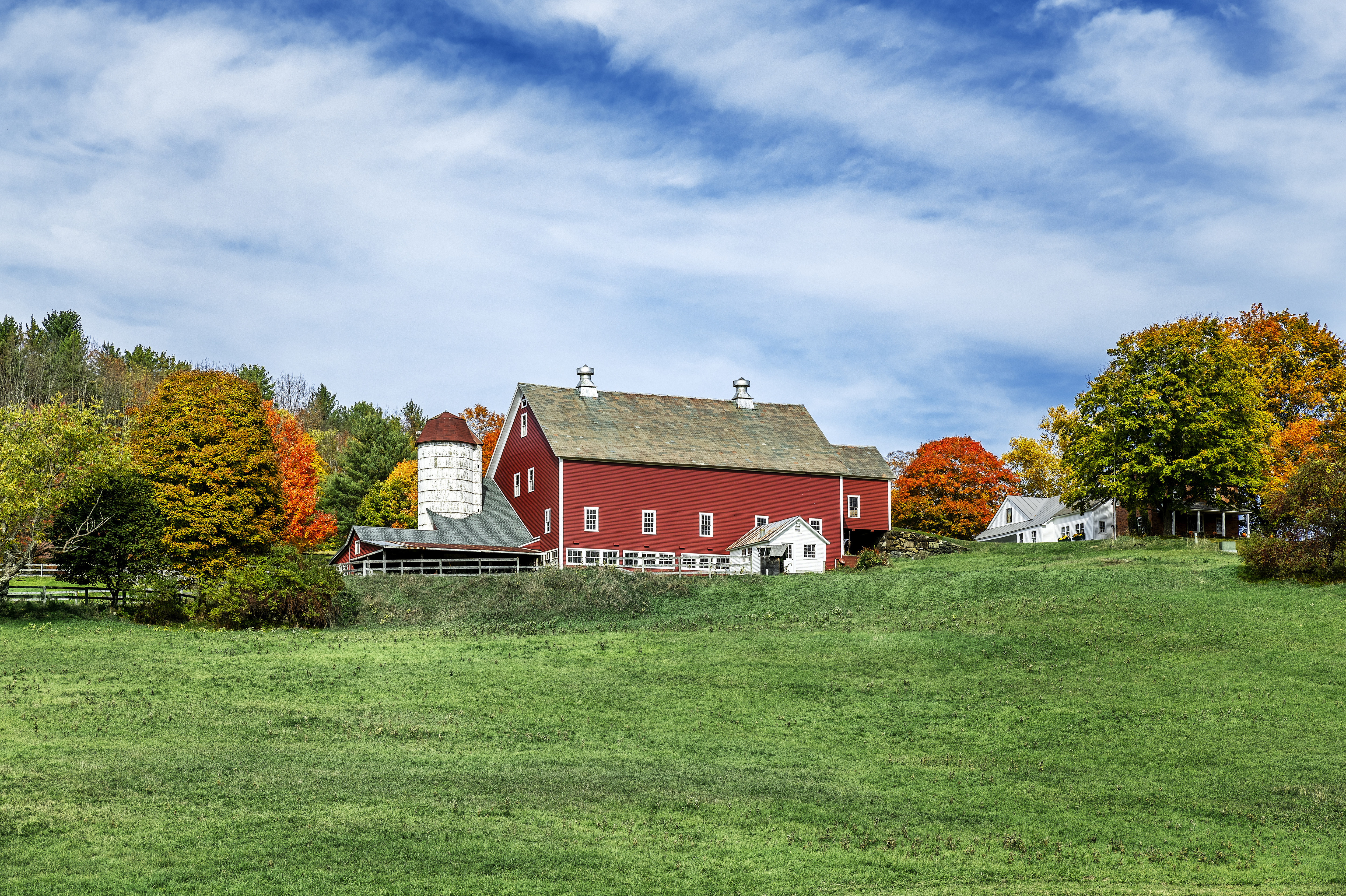 A barn in Woodstock, Vermont.