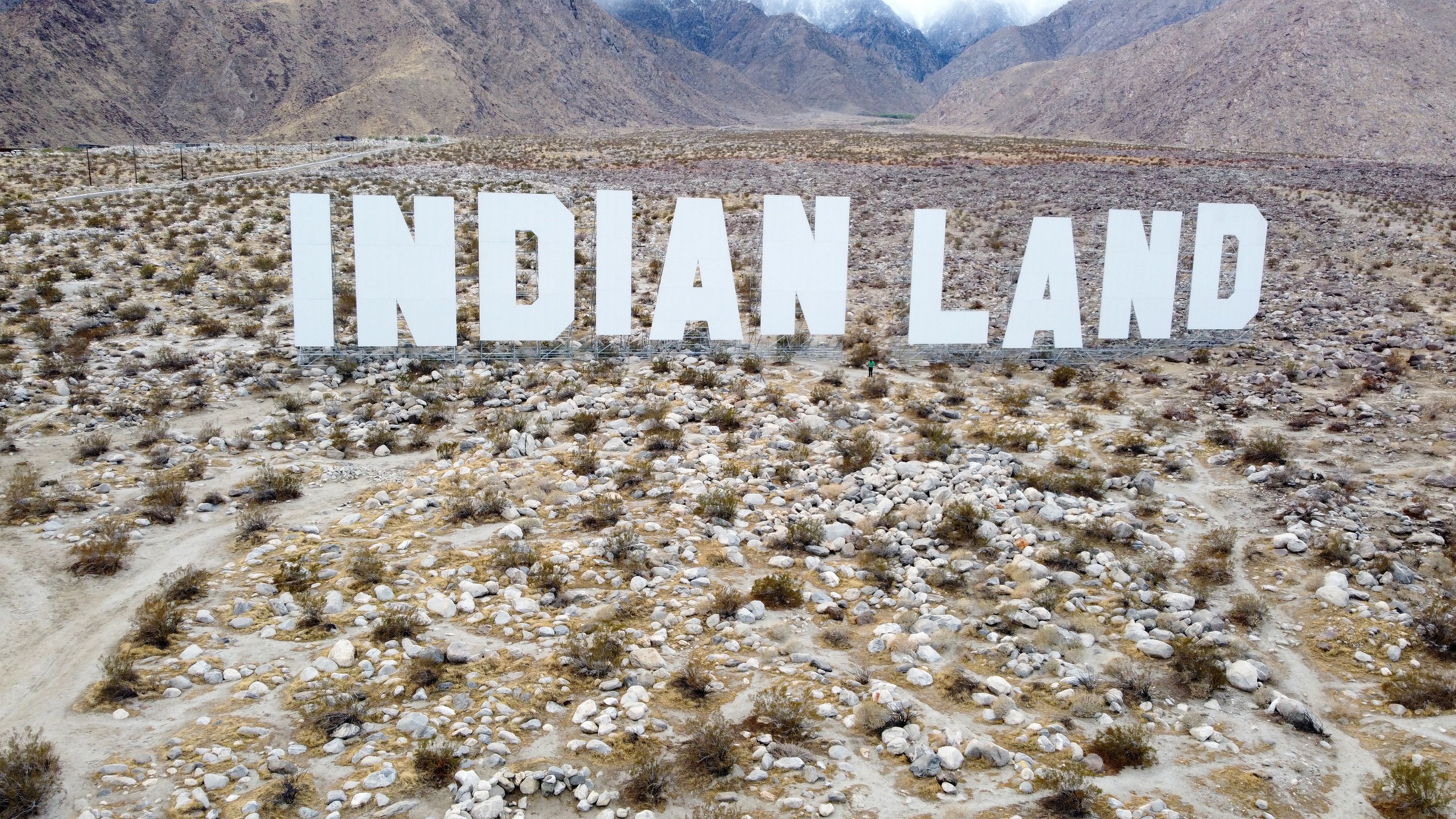 A Desert X art installation titled &quot;Indian Land.&quot;