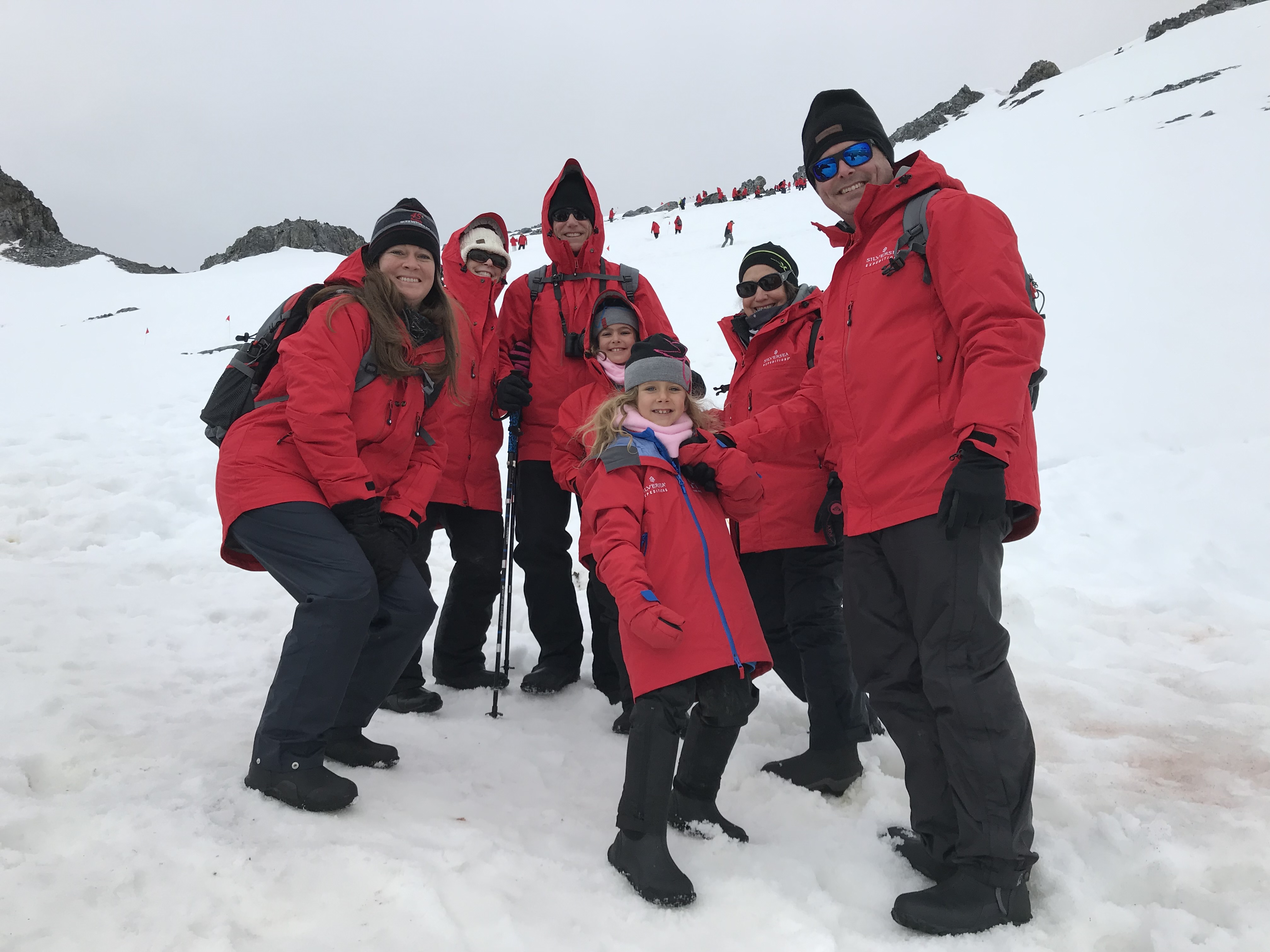 Angela Pierson&#039;s family in Antarctica.