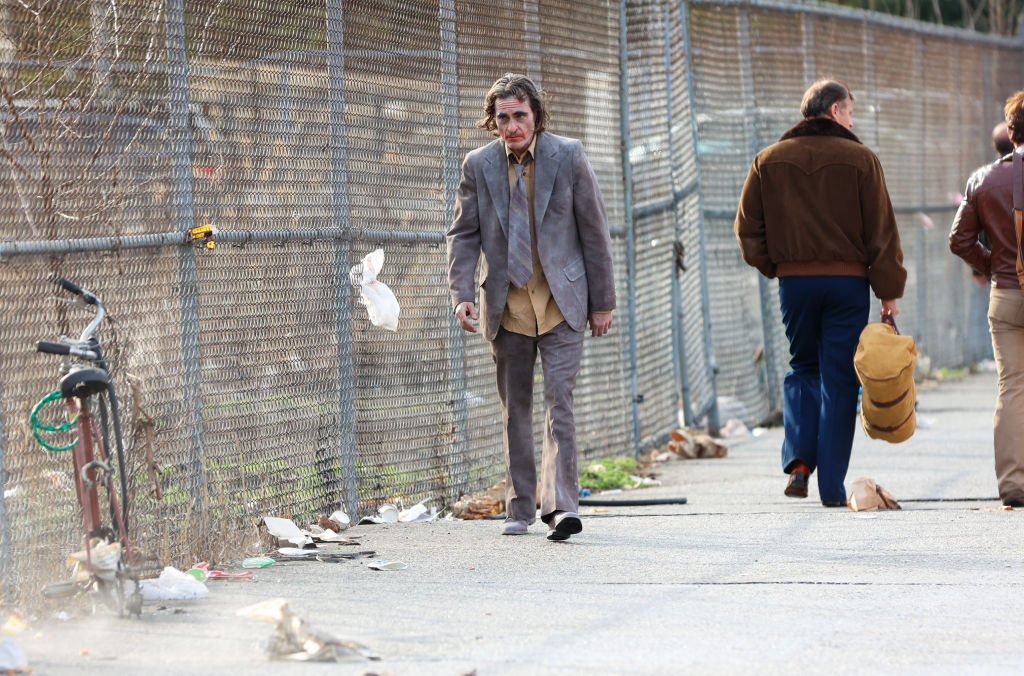 Joaquin Phoenix filming Joker: Folie a Deux