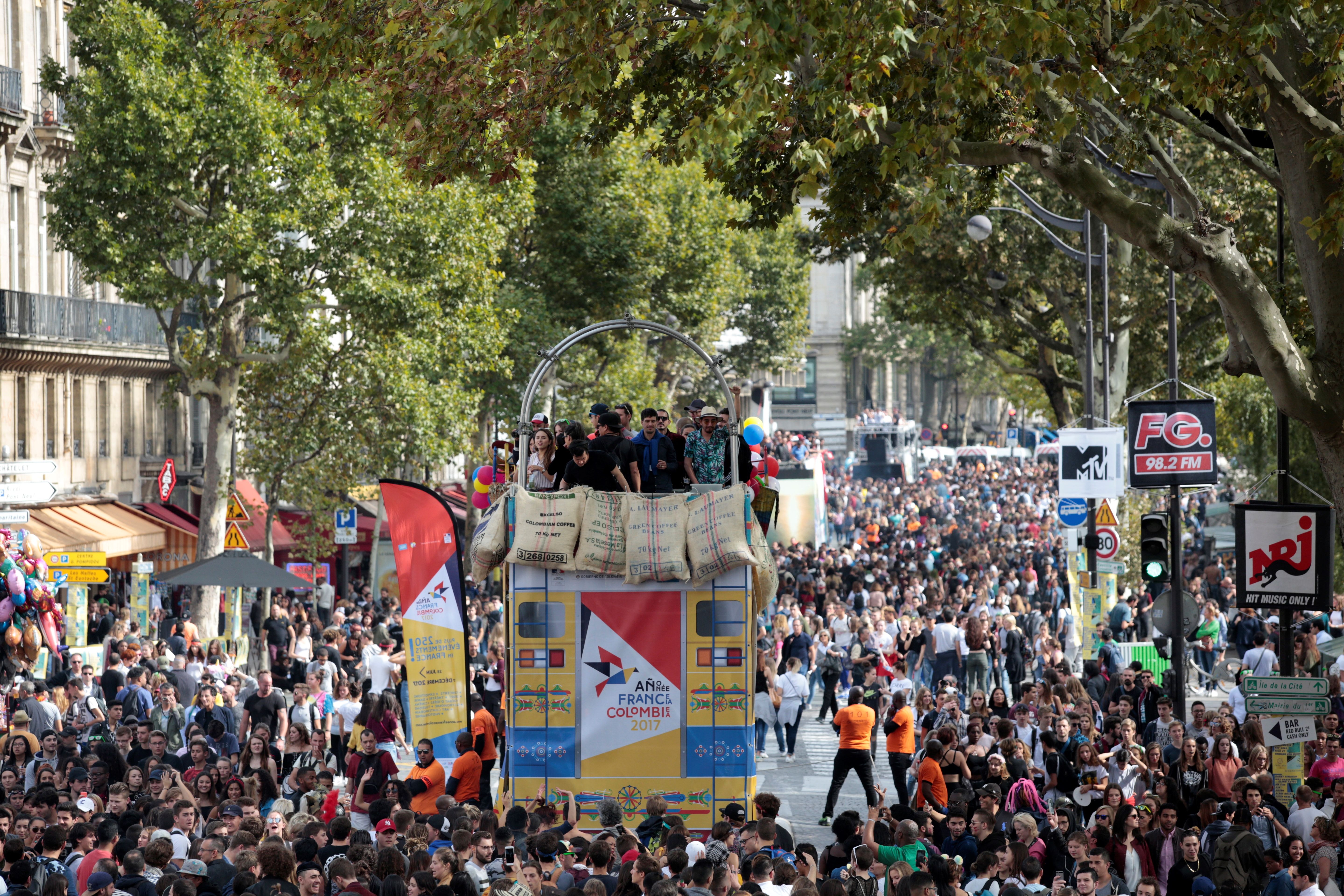 Techno Parade participants in Paris