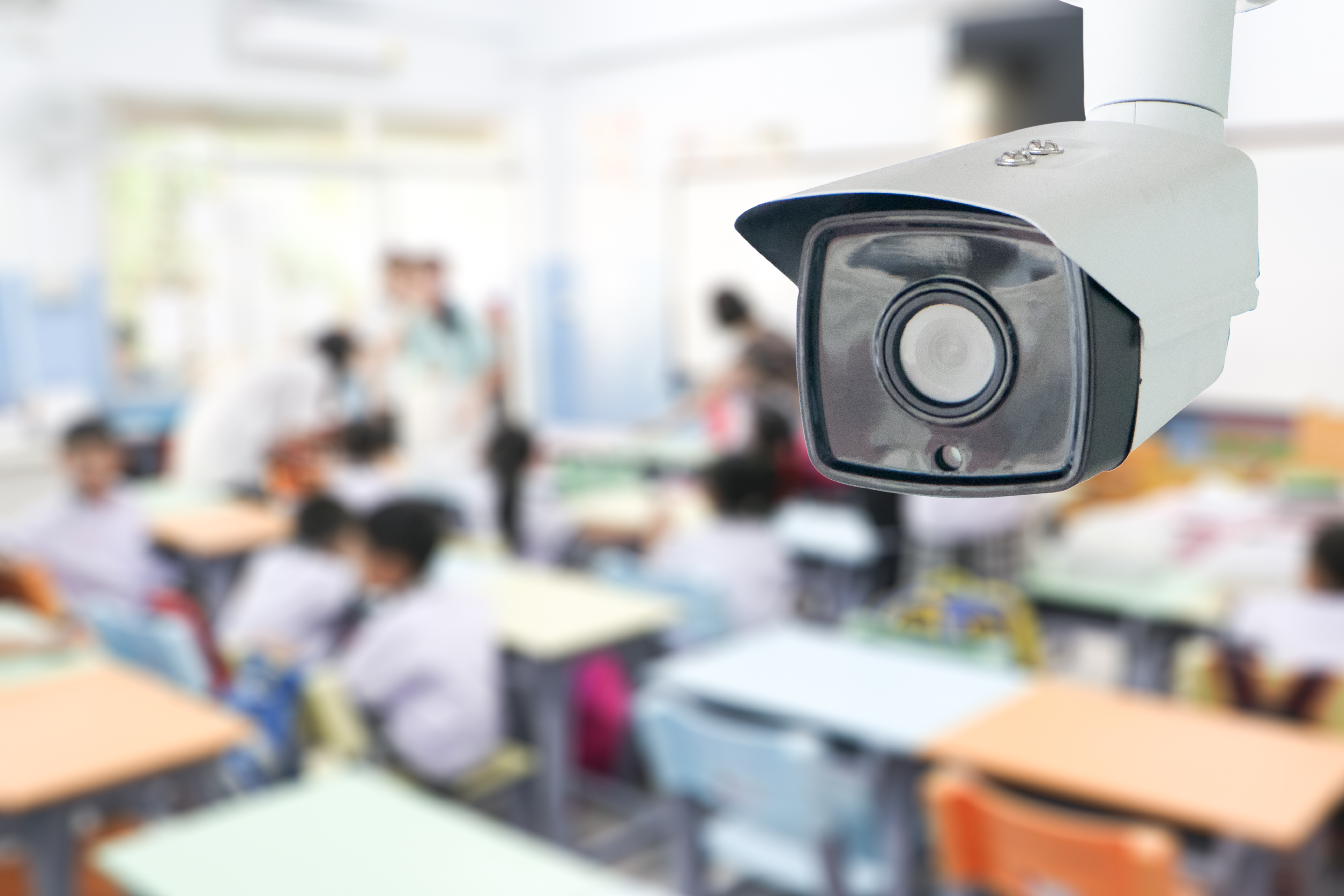 A camera in a school