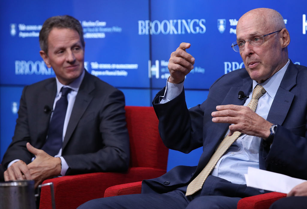 Tim Geithner, Henry Paulson