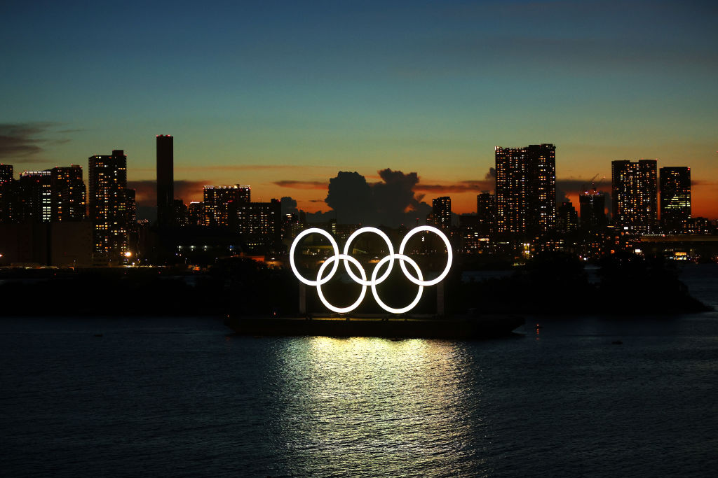 Olympic rings Tokyo.