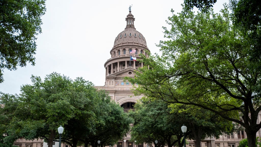 The Texas Capitol building in Austin.