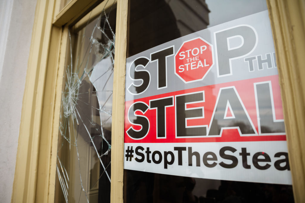 Stop the Steal sign.