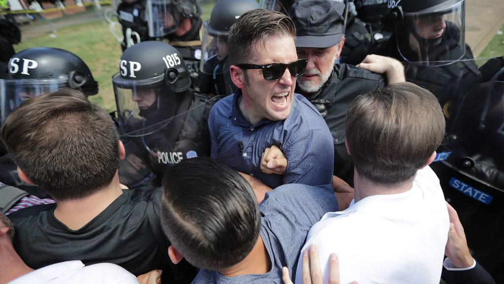 Richard Spencer at the Unite the Right rally.