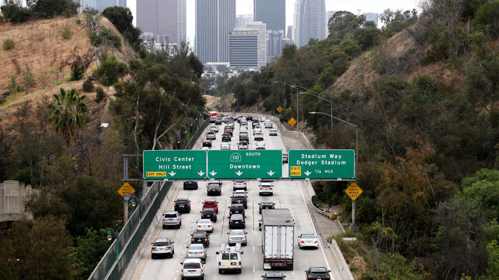 Commuters in L.A.
