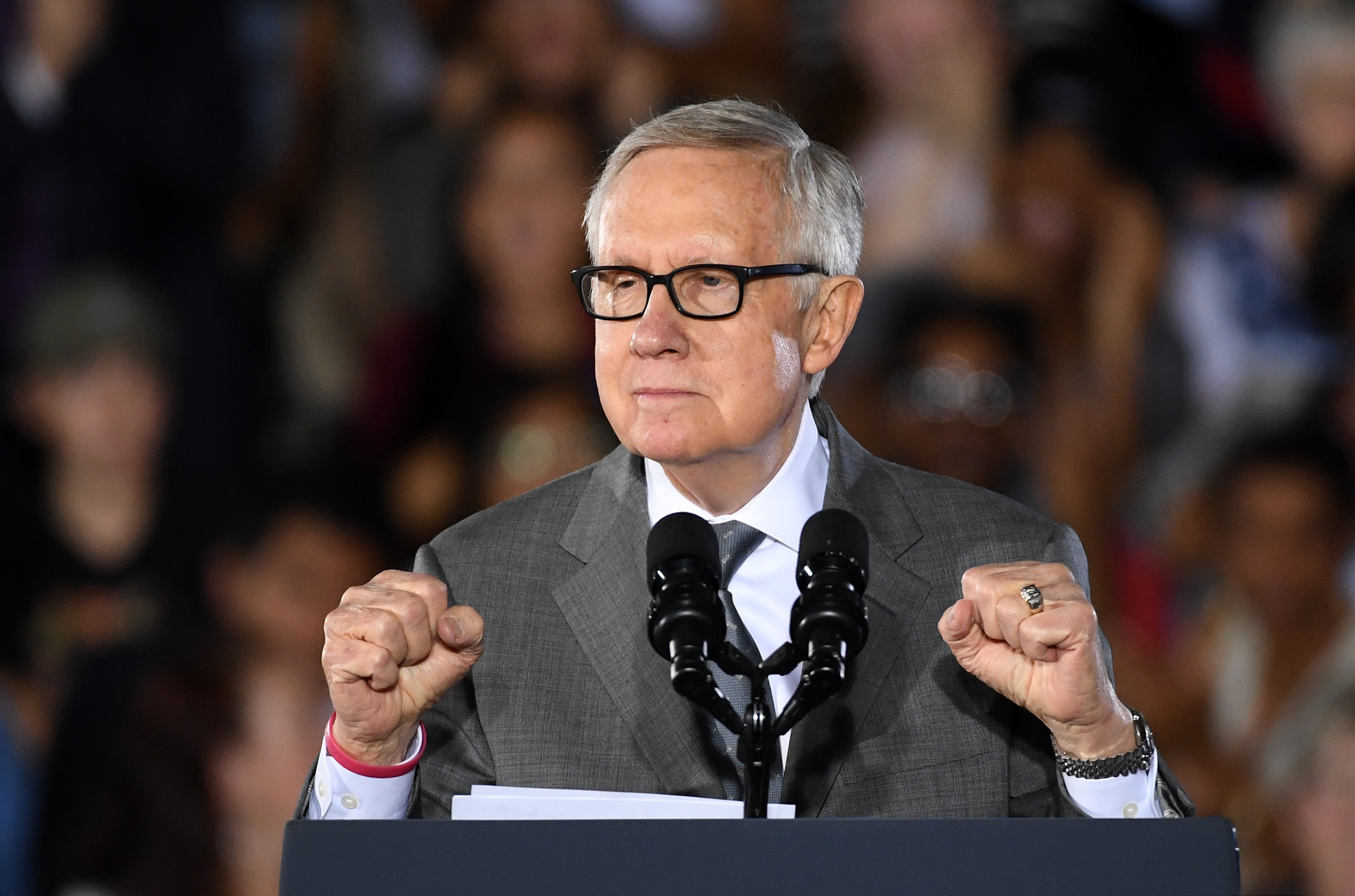Harry Reid campaigns for Hillary Clinton in 2016