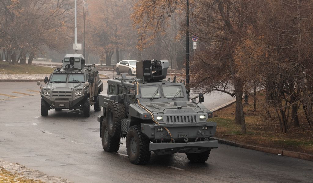 Military vehicles in Kazakhstan