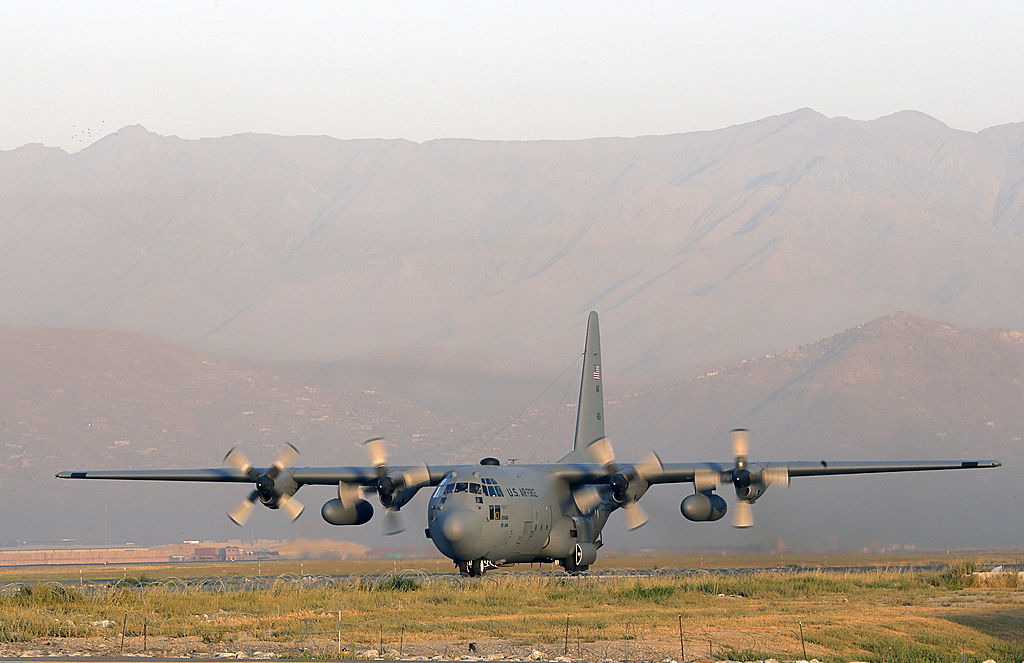 U.S. Air Force plane in Afghanistan