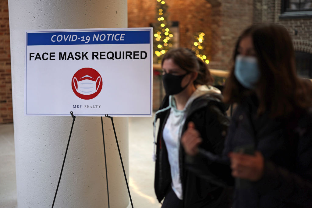 D.C. mask mandate sign
