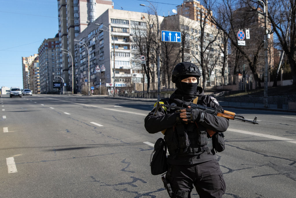 Police officer in Kyiv