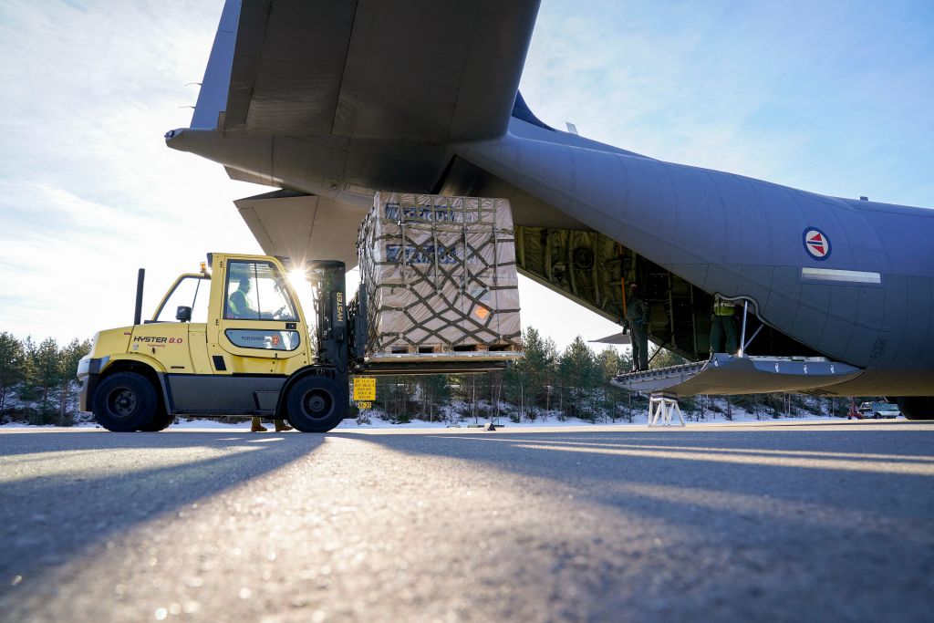 Weapons being shipped from Norway to Ukraine