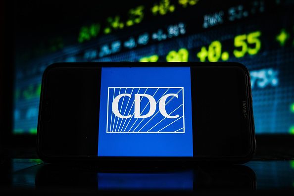 CDC logo displayed on smartphone screen
