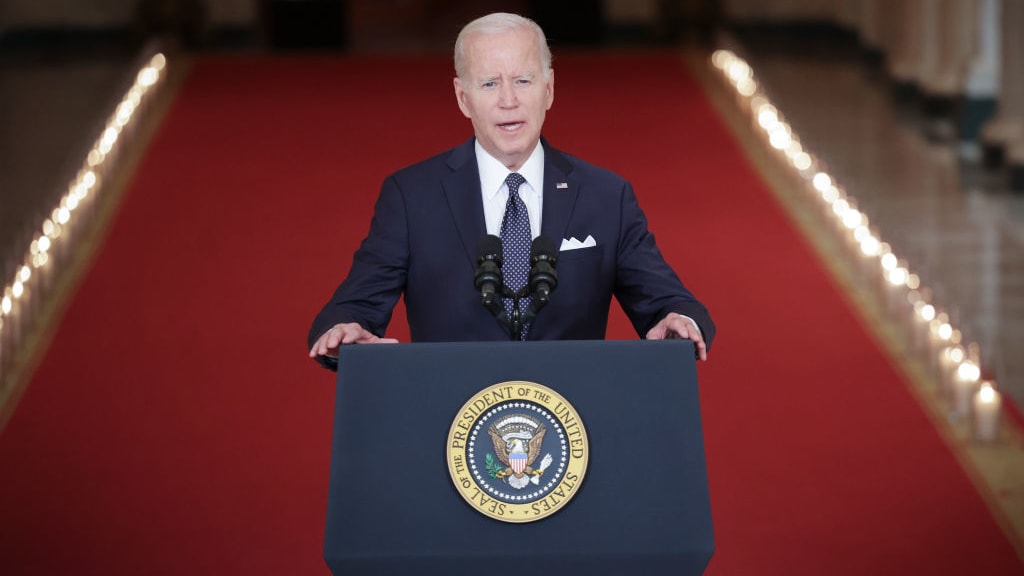 President Biden delivers a speech on gun control.