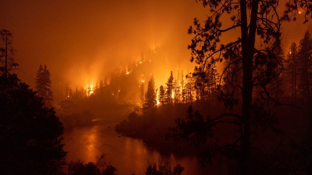 The McKinney fire burns in Northern California.