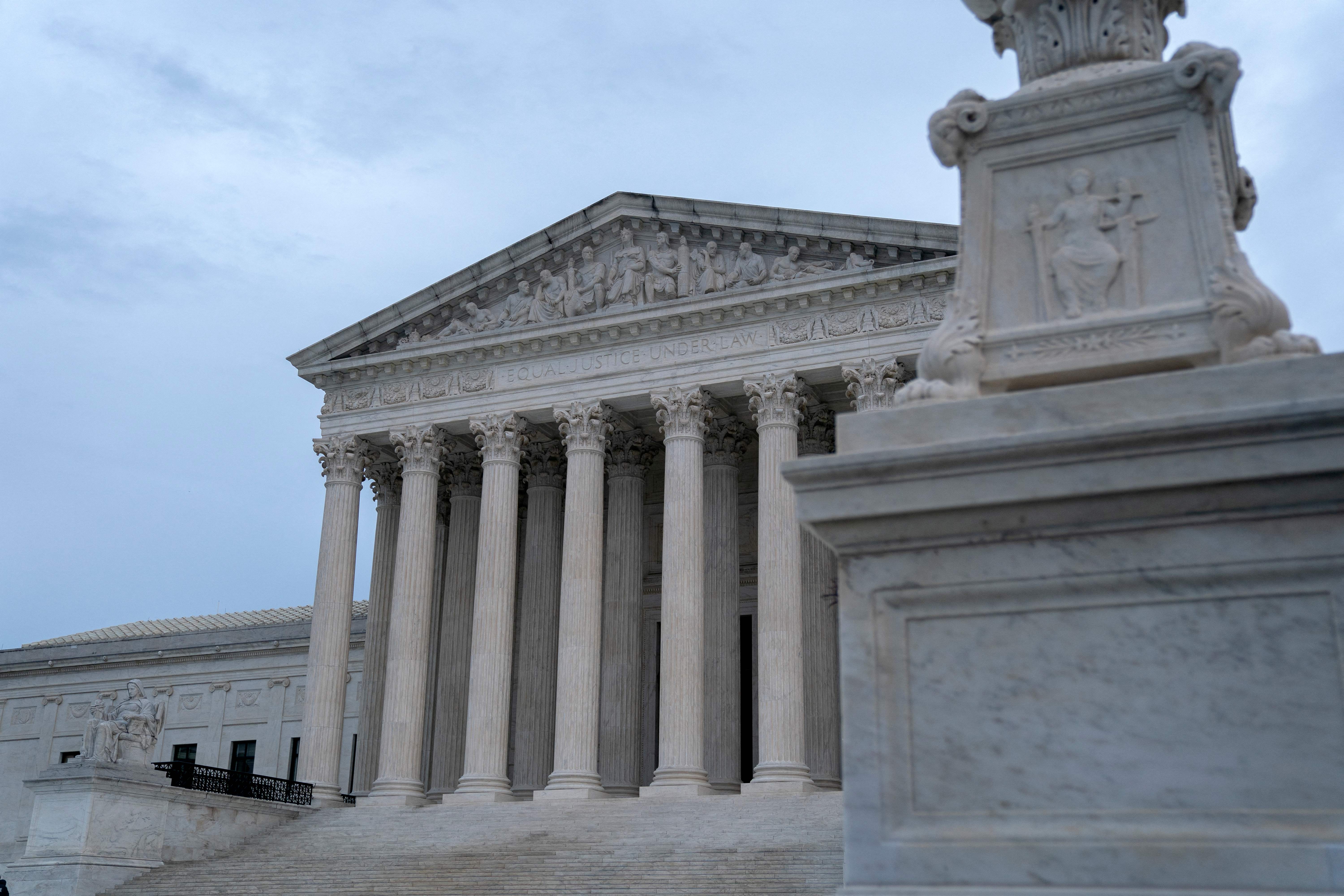 A view of the Supreme Court building in Washington, D.C. 