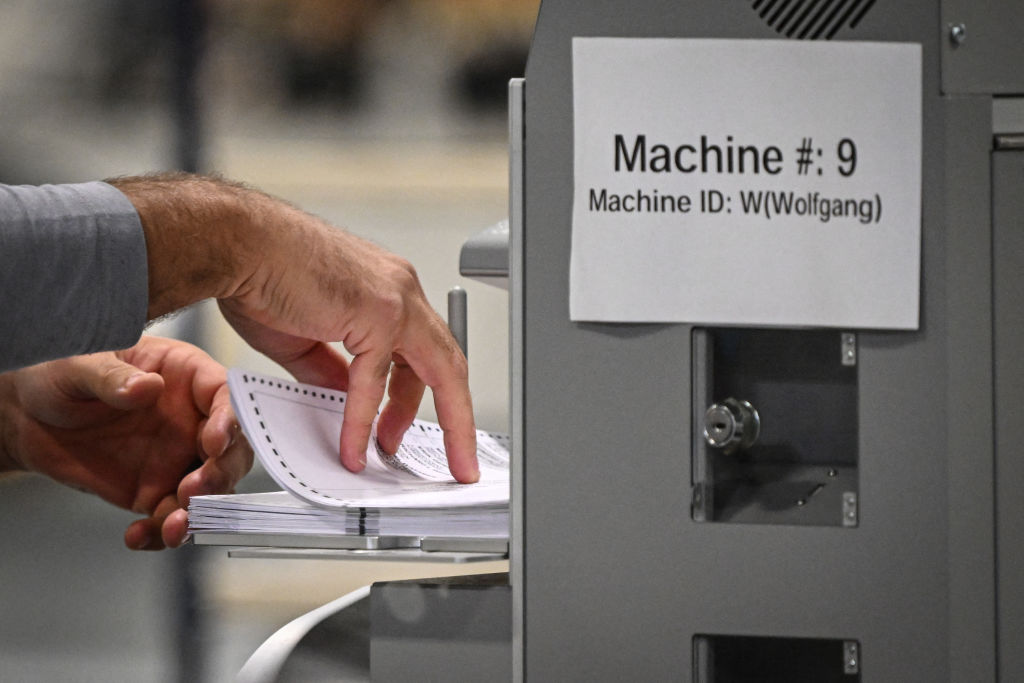 Voting machine.