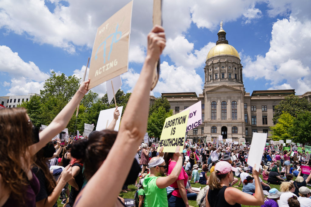 Abortion protest in Atlanta, Georgia