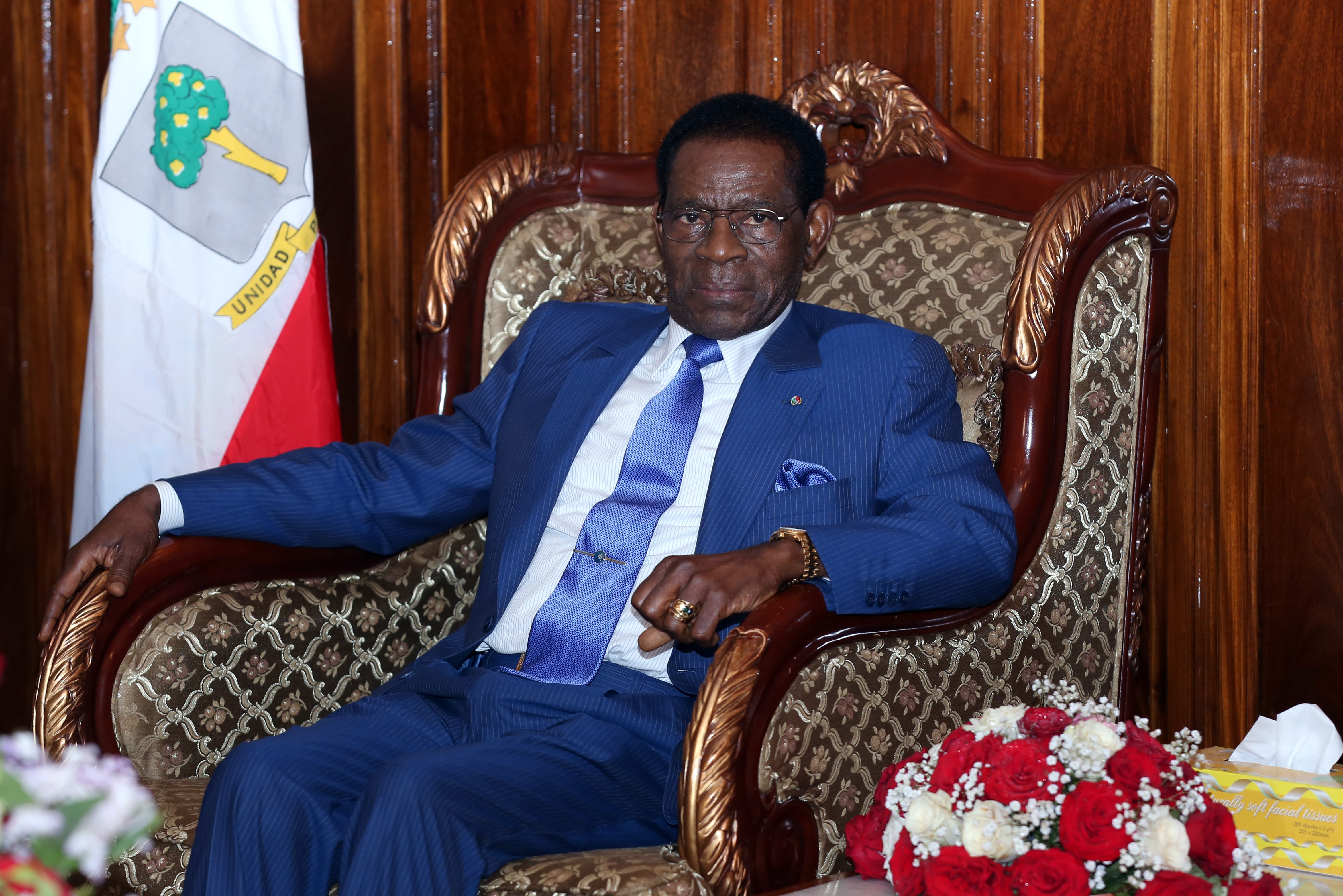Equatorial Guinea President Teodoro Obiang Nguema Mbasogo. 