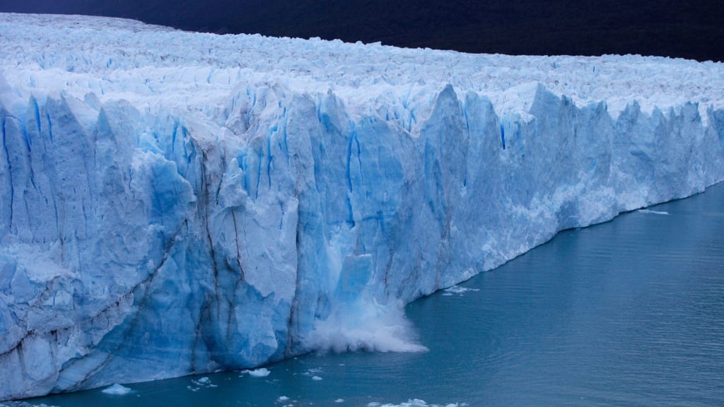 The Perito Moreno Glacier at Los Glaciares National Park in Argentina.