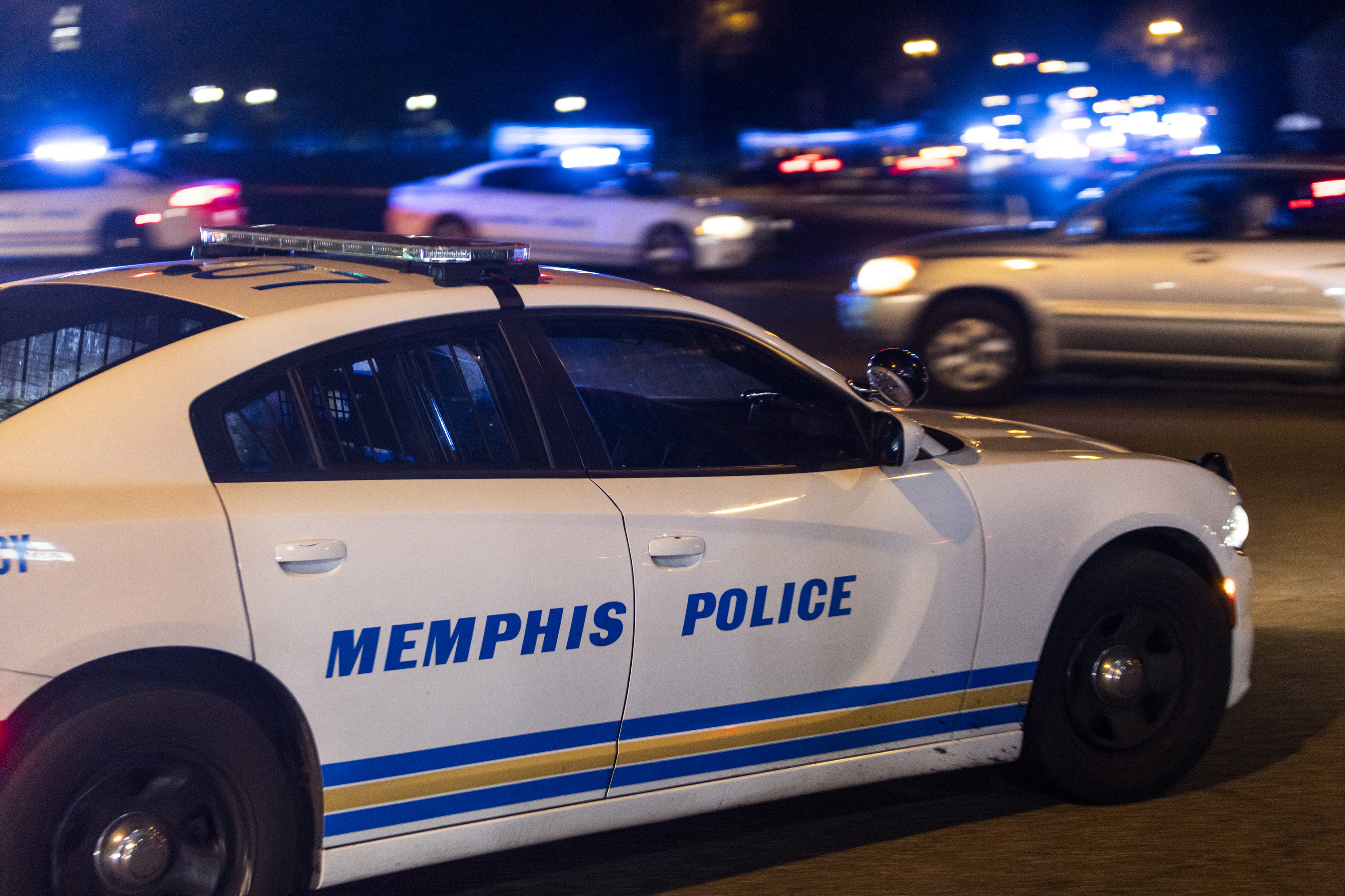 A Memphis police car. 